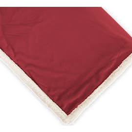 Field & Co.® Sherpa Blanket - Color: Burgundy