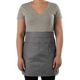 Port Authority Market Bistro Waist Apron - Color: Ash Grey