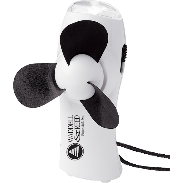 Custom Turbo Mini Fan / Flashlight White Create Promotional Turbo