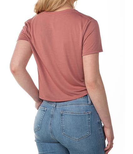 Bella + Canvas Women's Flowy Crop T-shirt - Other View: 2