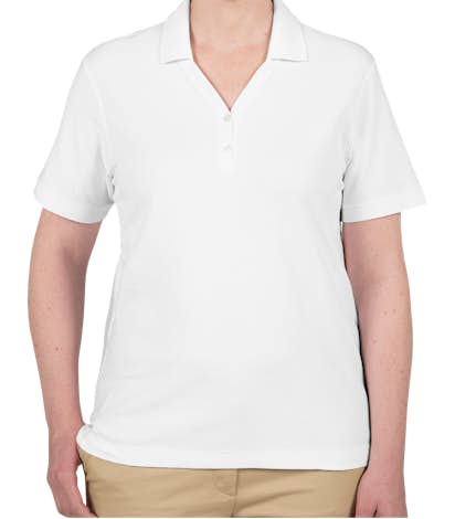 Canada - Devon & Jones Women's Pima Pique Polo - White