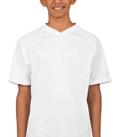 Augusta Youth Colorblock Performance Soccer Jersey - White