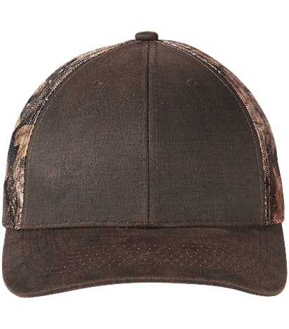 Port Authority Pigment Dyed Camo Trucker Hat - Kryptek Highlander/ Brown