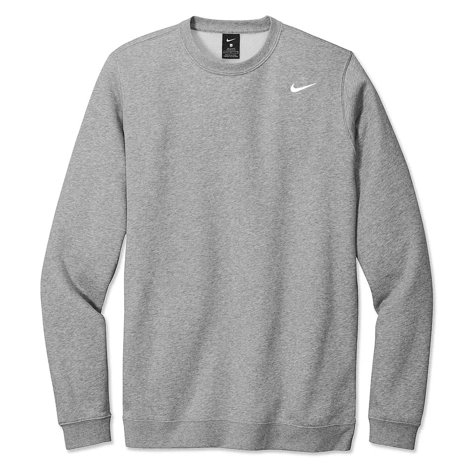dark grey nike crewneck sweatshirt