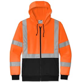 CornerStone Class 3 Heavy Duty Fleece Safety Zip Hoodie