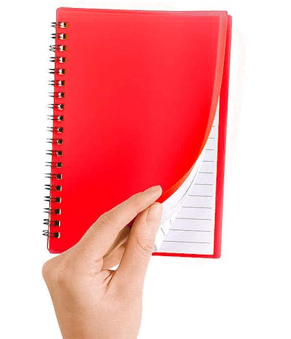 Medium Plastic Cover Spiral Notebook - Other View: 2