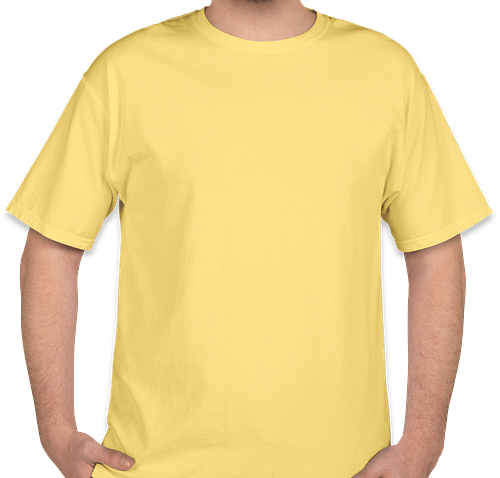 Hanes ComfortWash 100% Cotton T-shirt - Color: Summer Squash Yellow