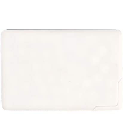 Plastic Rectangle Mint Card - White
