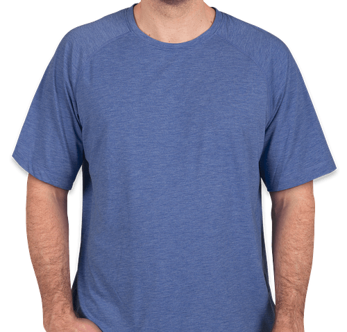 Sport-Tek Tri-Blend Performance Raglan T-Shirt - Color: True Royal Heather