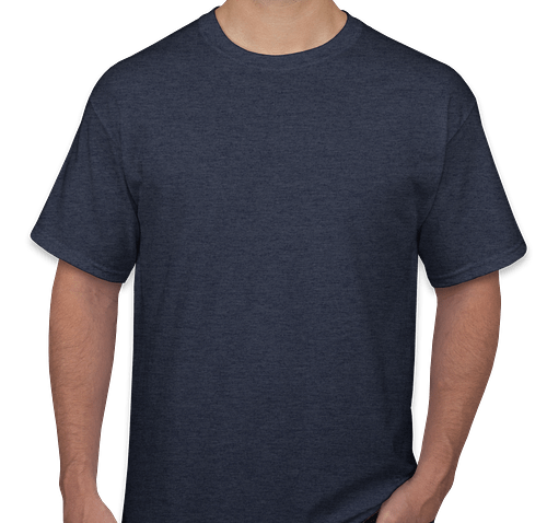 Port & Company Core Cotton T-shirt - Color: Heather Navy