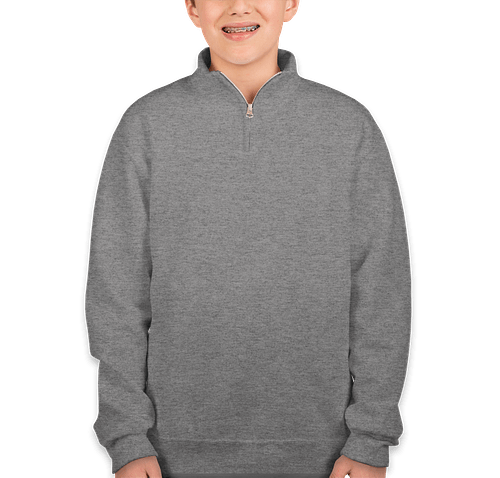 jerzees lightweight quarter zip sweatshirt