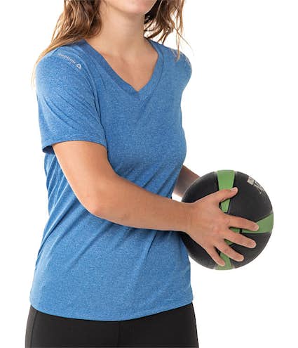 Reebok Women's Heather V-Neck Performance Shirt - Other View: 1