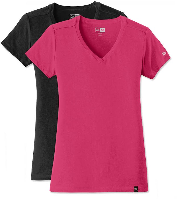 skillevæg beviser minus Custom New Era Women's Heritage Blend V-Neck T-shirt - Design Women's Short  Sleeve T-shirts Online at CustomInk.com