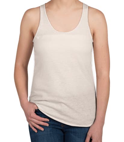 Alternative Apparel Women's Slim Fit Tri-Blend Racerback Tank - Eco Ivory