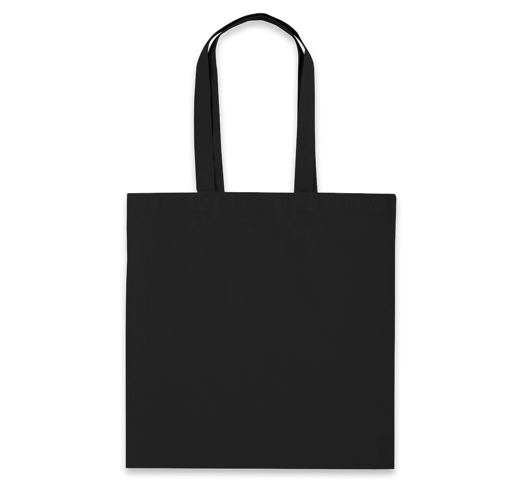 Lightweight 100% Cotton Tote Bag in Black