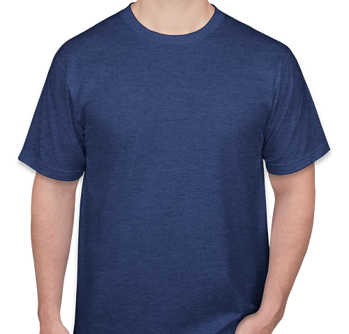 Anvil Jersey T-shirt - Color: Heather Blue