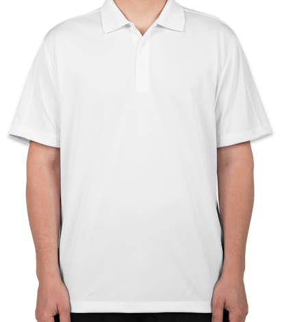 Port Authority Diamond Jacquard Performance Polo - White