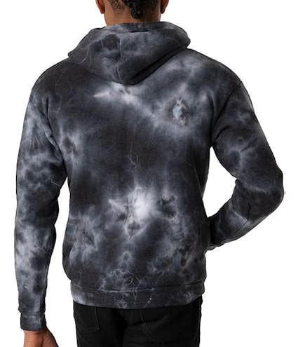 Royal Apparel USA-Made Cloud Tie-Dye Pullover Hoodie - Other View: 2