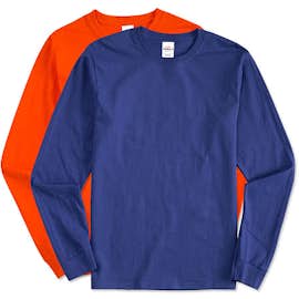 Hanes Authentic Long Sleeve T-shirt - Embroidered