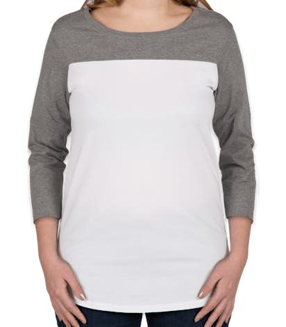 District Women's Rally T-Shirt - Grey Frost / White