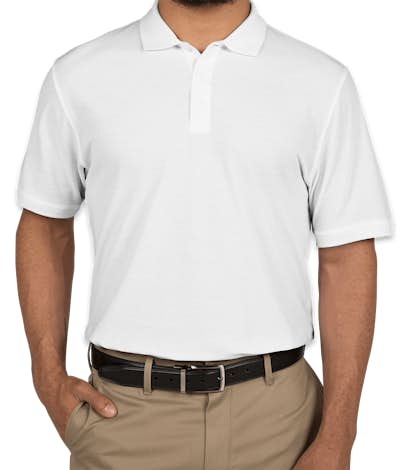 Port Authority Lightweight Classic Pique Polo - White