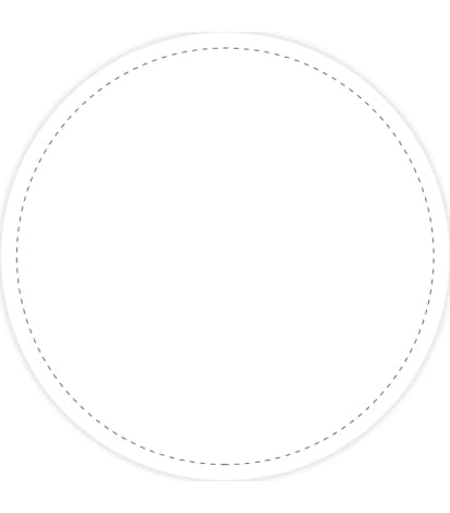 Full Color 4 in. Circle Vinyl Decal - White