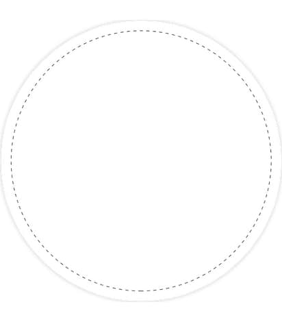 Full Color 4 in. Circle Vinyl Decal - White