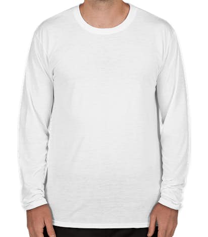 Gildan Soft Jersey Long Sleeve Performance Shirt - White