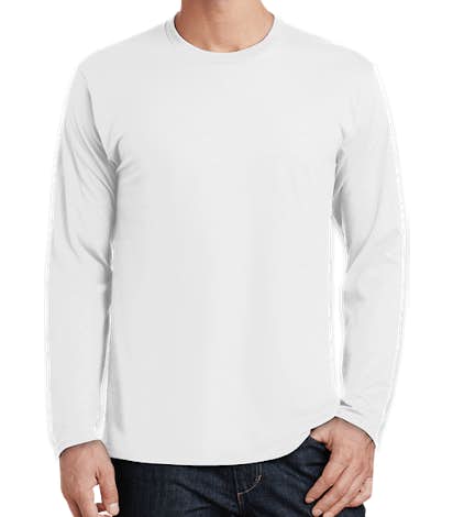 Port & Company Fan Favorite Long Sleeve T-shirt - White
