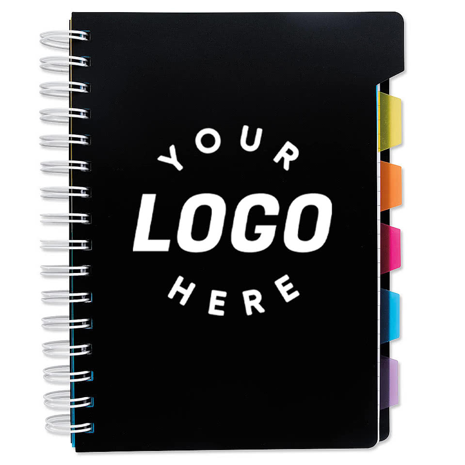 Custom Spiral Notebook with Tabs Design Notebooks Online at
