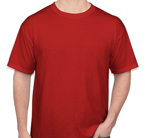 Gildan 50/50 T-shirt - Color: Sport Scarlet Red