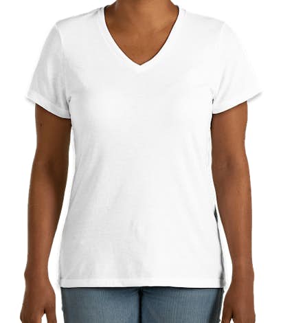District Women's Perfect Blend ® V-Neck T-shirt - White