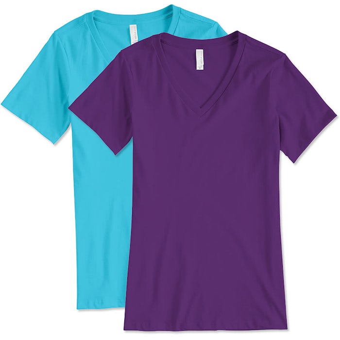 Bella + Canvas Women's Jersey V-Neck T-shirt
