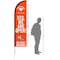 Full Color 8' Single Reverse Portable Half Drop Banner with Hardware Set - Other View: 1