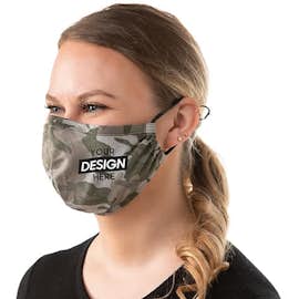 Customized Camo Woven Face Mask