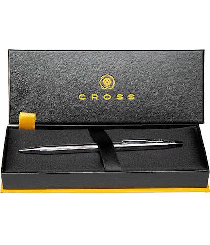 Laser Engraved Cross Classic Century Chrome Ballpoint Pen (black ink) - Other View: 3