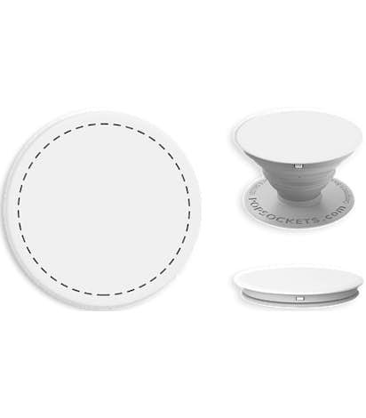 Full Color PopSocket® - White / Light Grey