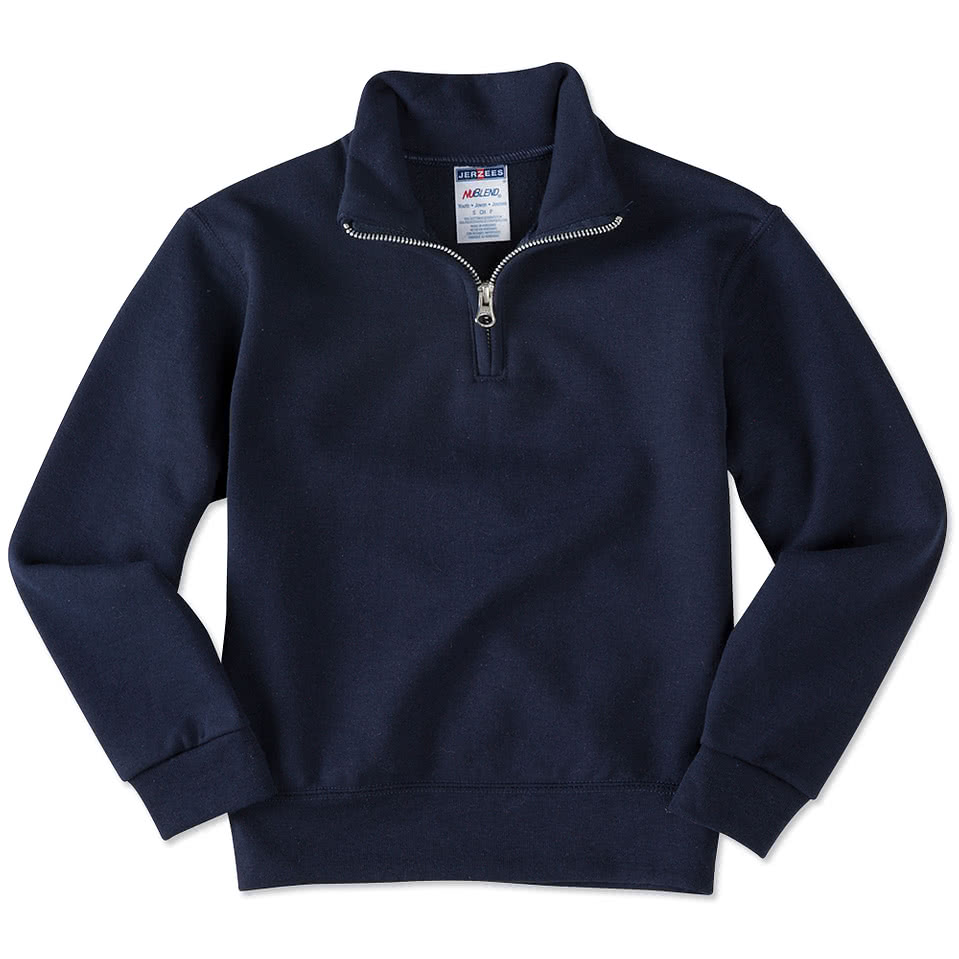 jerzees lightweight quarter zip sweatshirt