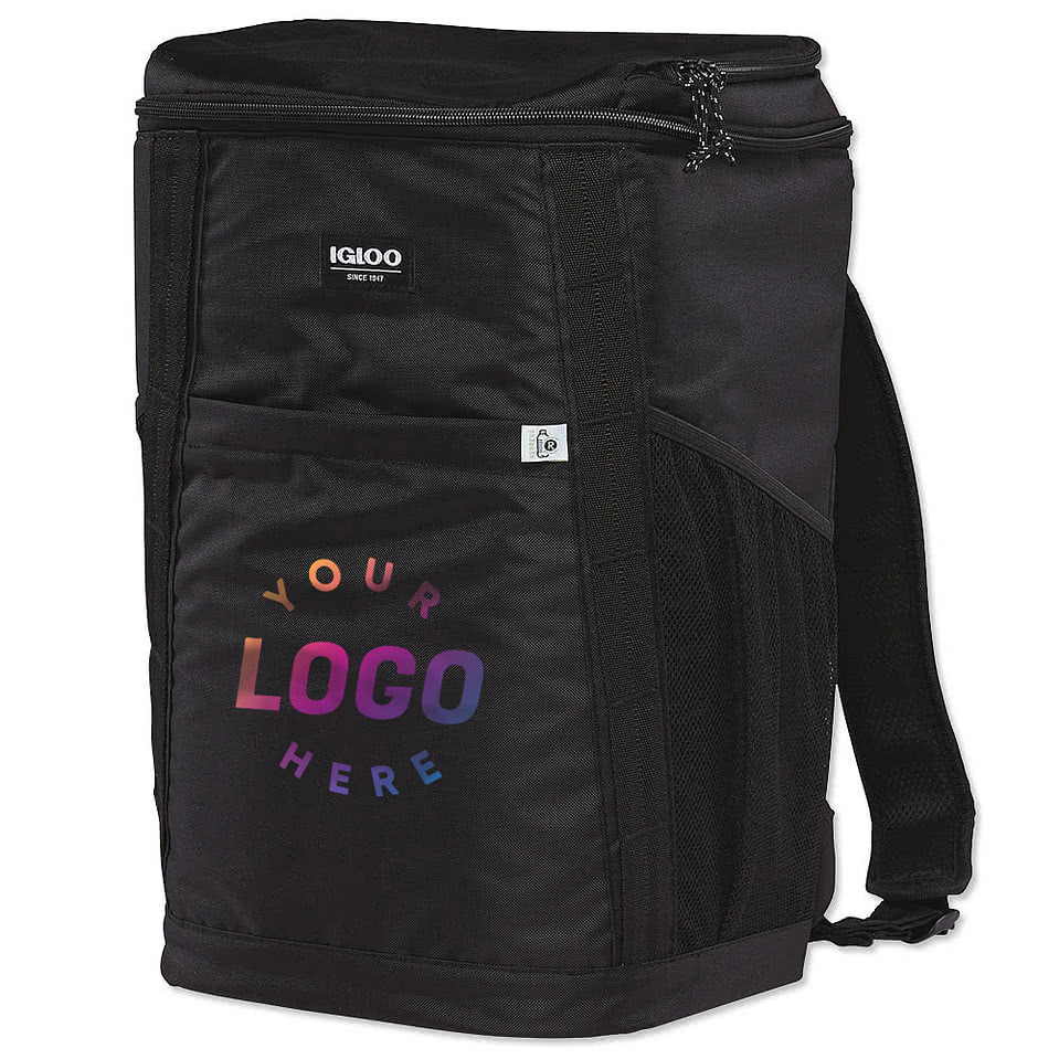 Custom Igloo Repreve 36 Can Backpack Cooler Design Lunch Bags