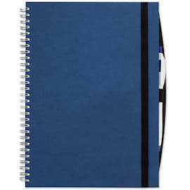 JournalBooks ® Debossed Large Hard Cover Spiral Notebook