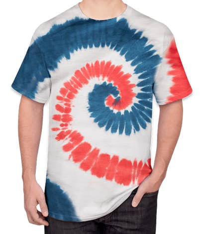 Port & Company Tie-Dye T-shirt - USA Rainbow