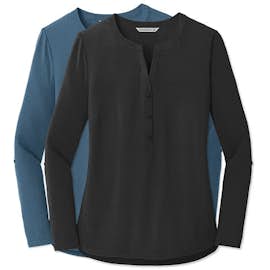 Port Authority Women's Henley Tunic Blouse