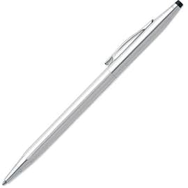 Laser Engraved Cross Classic Century Chrome Ballpoint Pen (black ink)