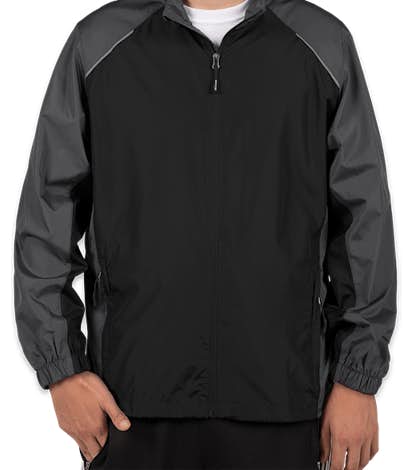 Core 365 Colorblock Lightweight Full Zip Jacket - Black / Carbon