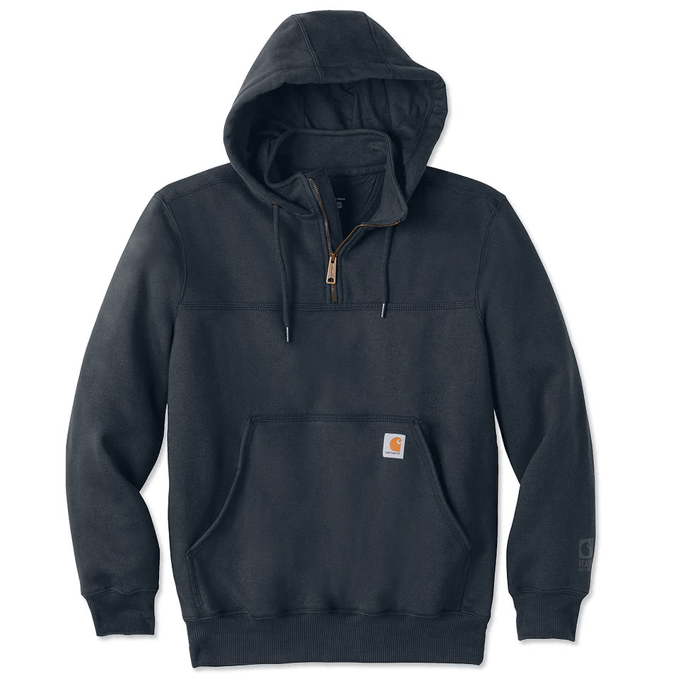 Custom Carhartt Rain Defender Paxton Heavyweight Quarter Zip Hoodie