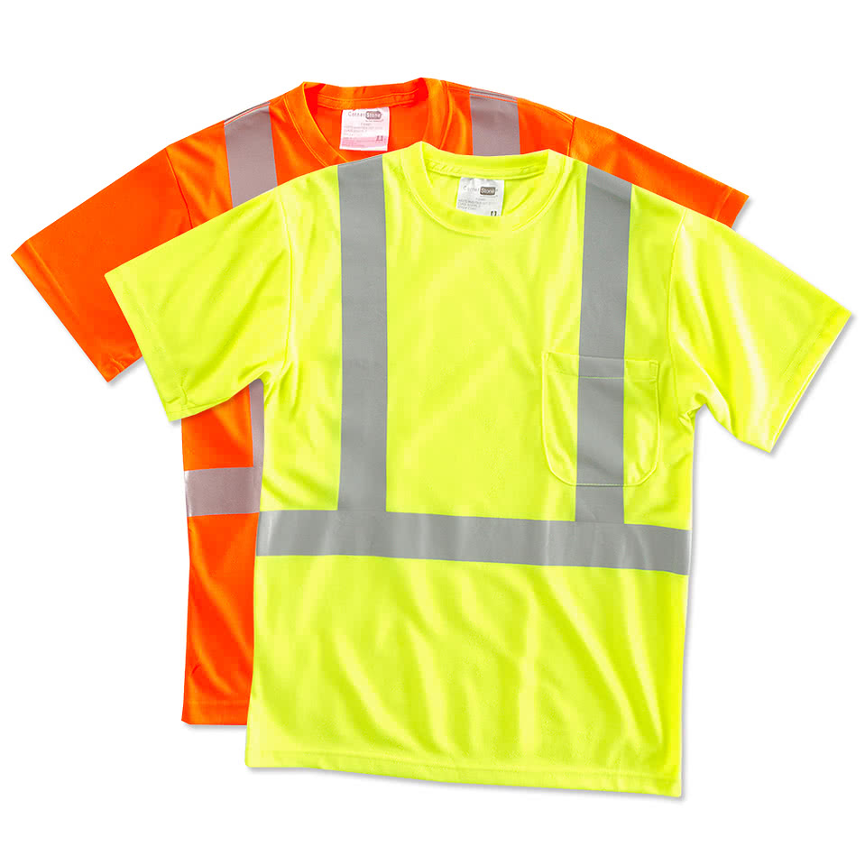 safety yellow shirts with logo