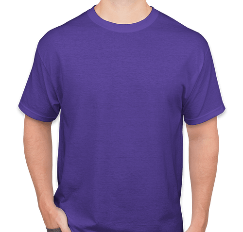 Hanes EcoSmart® 50/50 T-shirt - Color: Purple
