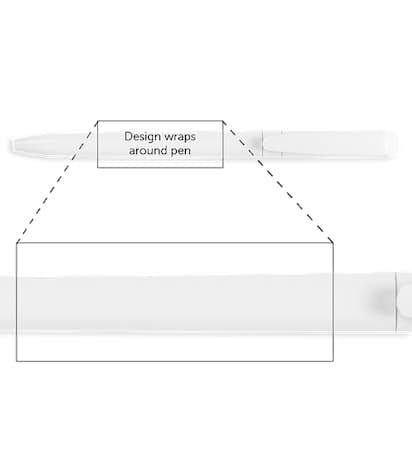 BIC Pivo Twist Action Pen (black ink) - White / White