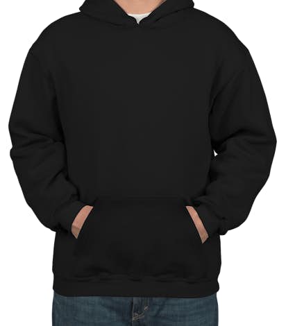 Bayside Heavyweight USA Pullover Hoodie - Black