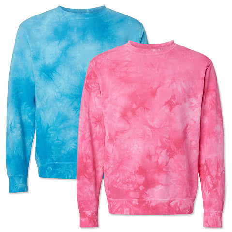Independent Trading Midweight Tie-Dye Crewneck Sweatshirt